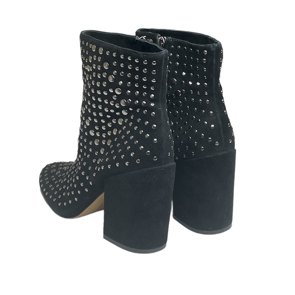 new Vince Camuto ✰ Drista All Over Studs Studded Ankle Booties ✰ Black Suede 8M - Picture 6 of 16